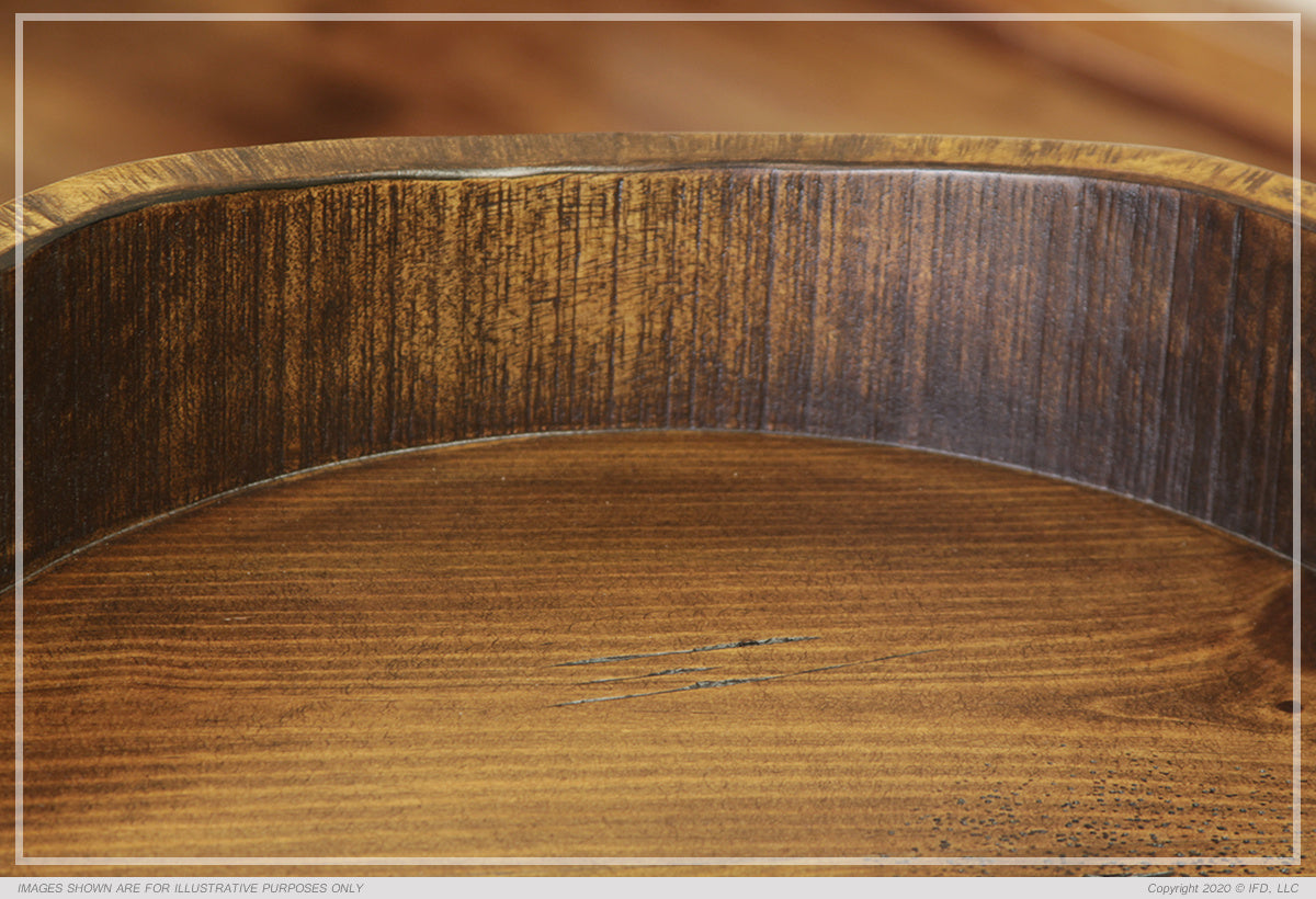 Wooden Seat Adjustable 24-30" Swivel Iron Base Barstool