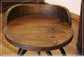 Wooden Seat Adjustable 24-30" Swivel Iron Base Barstool