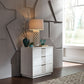 Mirage - King Panel Bed, Dresser & Mirror, Chest, Night Stand