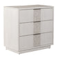Mirage - 3 Drawer Night Stand w -  Charging Station