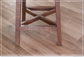 Brown 30" Wooden Stool