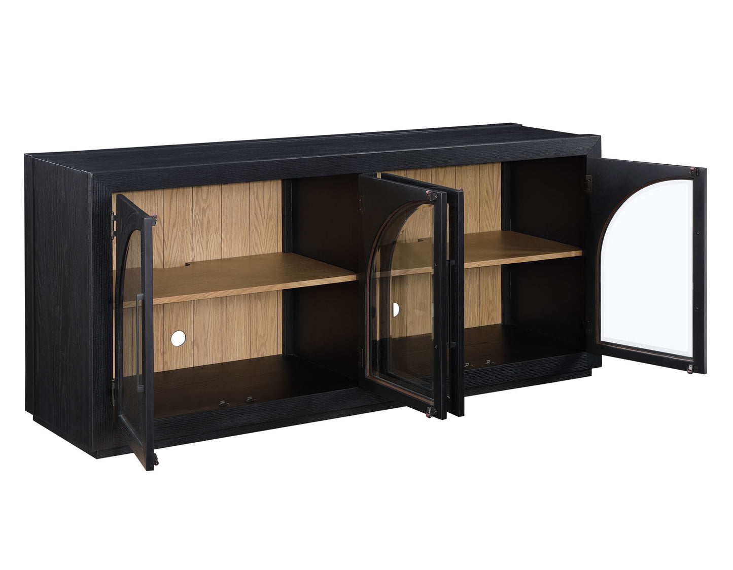 Magnolia Cathedral Doored Server, Black