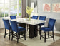 Camila Counter Stool, Blue Velvet