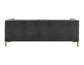 Isaac Channel Stitched Gray Velvet Sofa