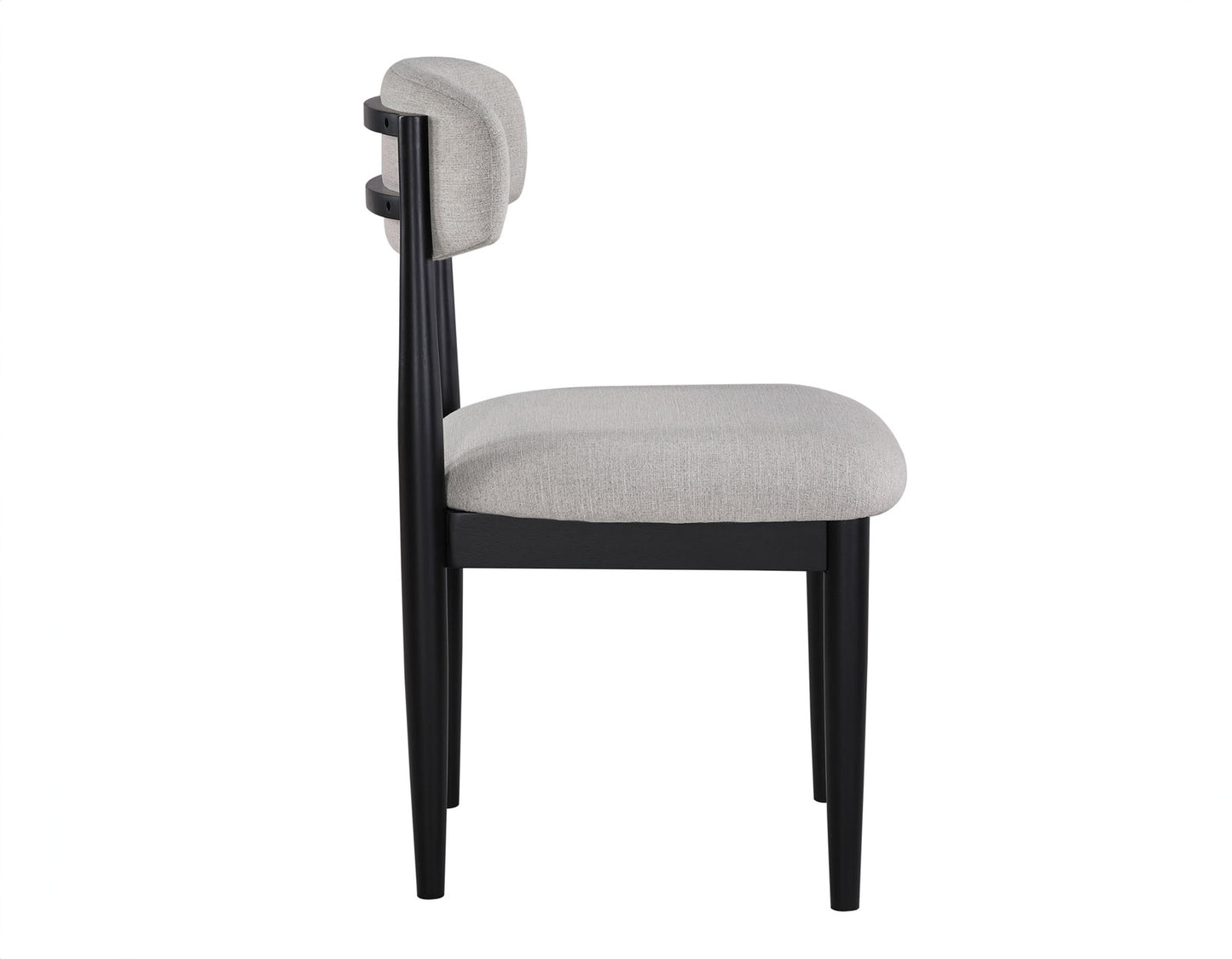 Magnolia Upholstered Side Chair, Black