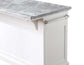 Zermatt 2-Piece Grey Marble Kitchen Island
(Island, 2 Counter Stools)