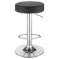 Ramses 29-inch Adjustable Bar Stool Chrome and Black