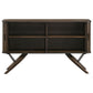 Wes 2-door Sideboard Buffet Storage Cabinet Dark Walnut