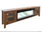 2 Door Electric Fireplace TV Stand 93"