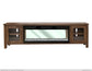2 Door Electric Fireplace TV Stand 93"