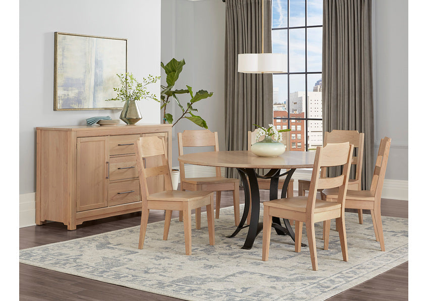 48 INCH ROUND TABLE W/ METAL BASE