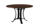 48 INCH ROUND TABLE W/ METAL BASE