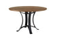 48 INCH ROUND TABLE W/ METAL BASE